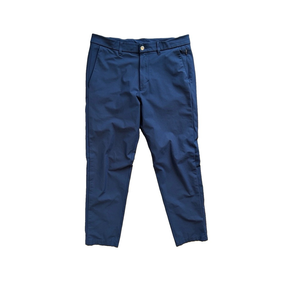 Lululemon Commission Slim Fit Warpstreme Pants Mens 32 Navy Blue